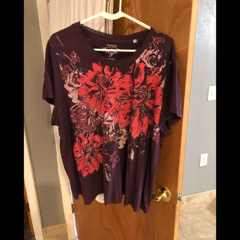 Purple and rise sequin tee will bundle all shirts